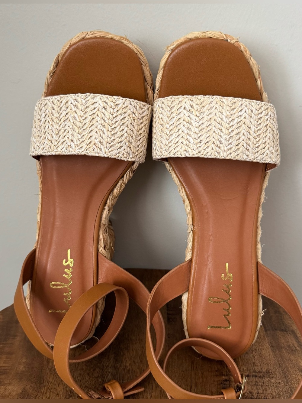 Lulus Chunky Platform Sandals Heels 8.5 - Picture 5 of 7